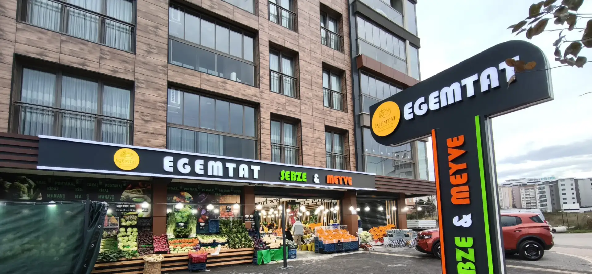 Egemtat Tabela Uygulaması Egemtat ışıklı totem tabela uygulaması