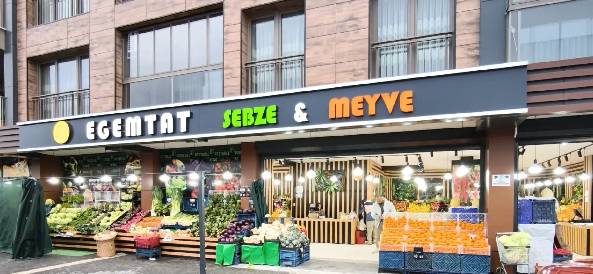Egemtat Tabela Uygulaması Manav ışıklı tabela uygulaması