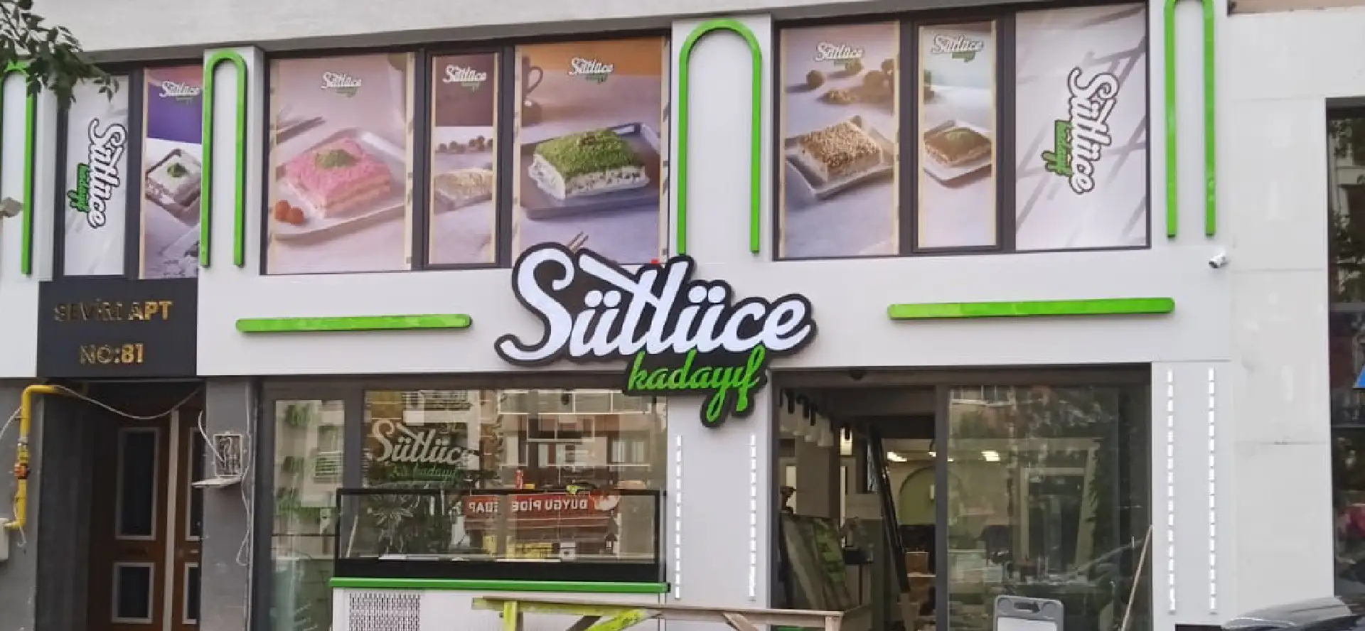 Tabela Projeleri Sütlüce Kadayıf ışıklı tabela uygulaması